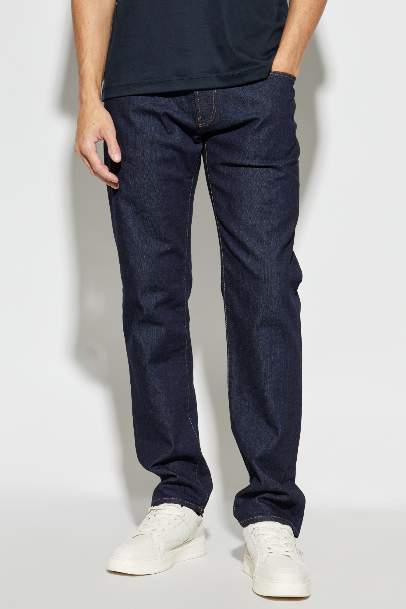Navy blue Jeans with logo Giorgio Armani - Vitkac GB